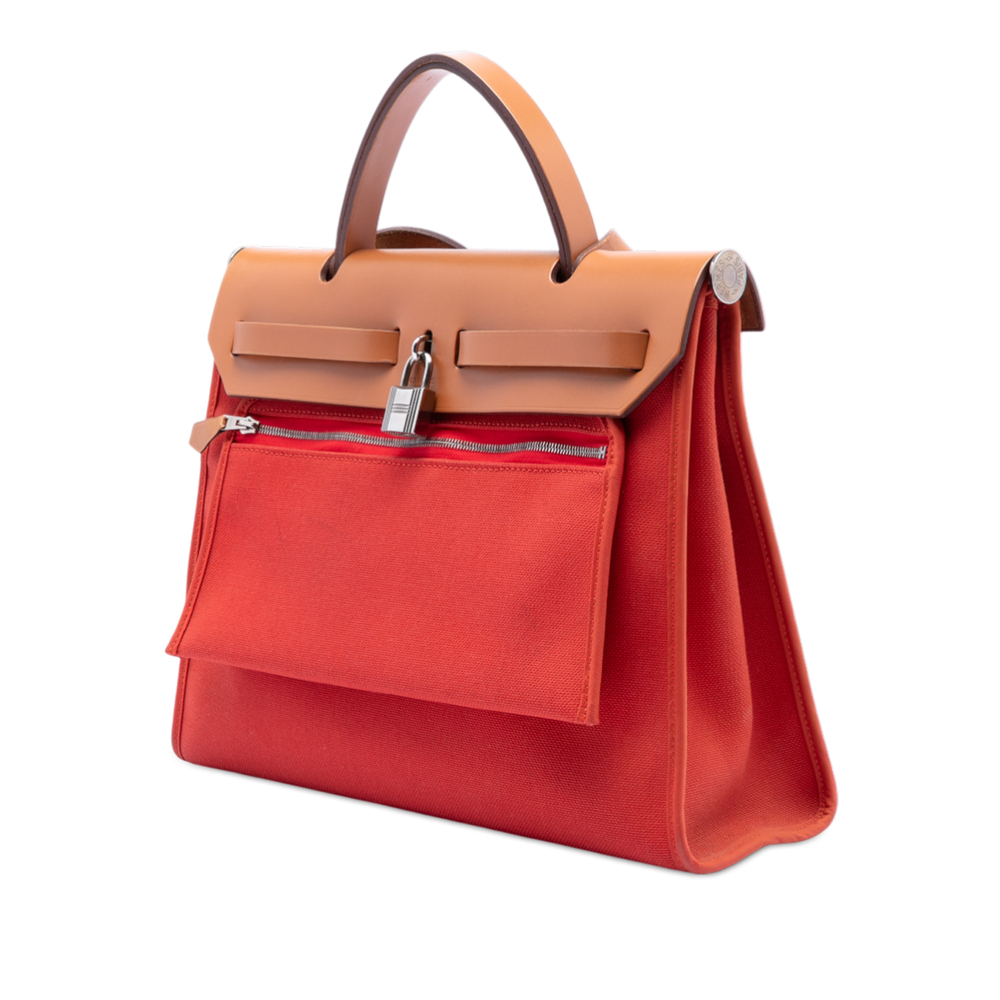 Pre-Loved Hermes Toile Herbag Zip 31 - Picture 2 of 8
